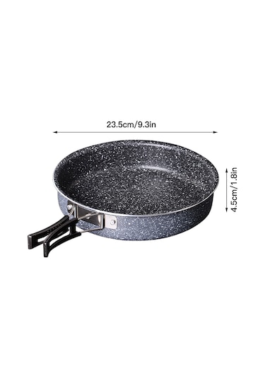 Neevoyu Hafif Katlanabilir Yapışmaz Kamp Omlet Tavası - Hızlı Isınma, Taşınabilir Çok Renkli