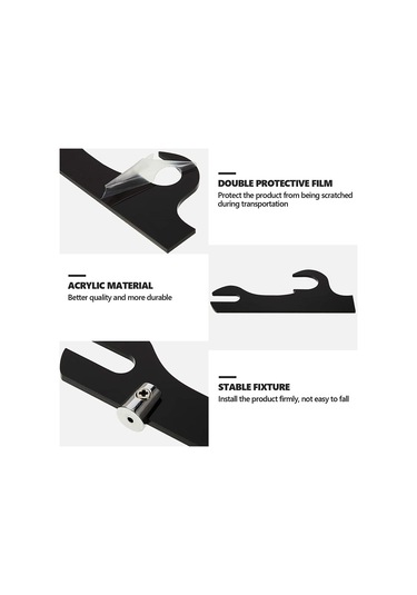 Sones Akrilik Samuray Kılıcı Ve Kını Tutucu Siyah