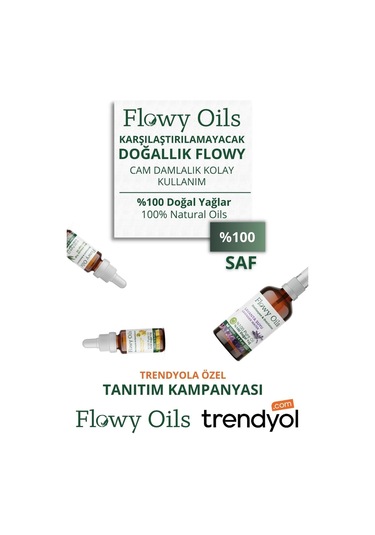 Flowy Oils Kenevir Tohumu Yağı %100 Doğal Bitkisel Sabit Yağ 50 ML