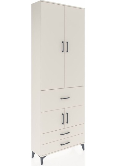 Arges Dolap 5 Raflı 3 Çekmeceli 4 Kapaklı 88x30x243 Aytaşı-ay... Aytaşı