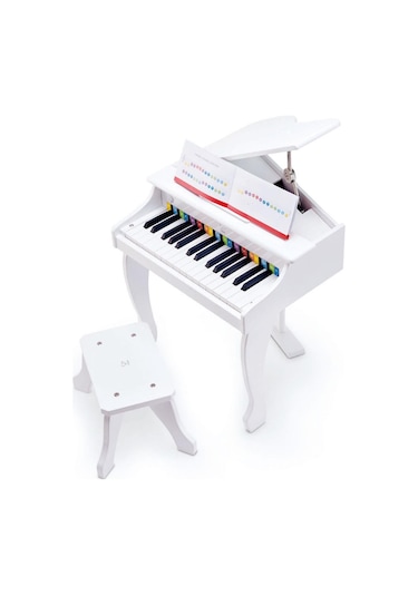Hape Deluxe Grand Elektronik Piyano - Beyaz