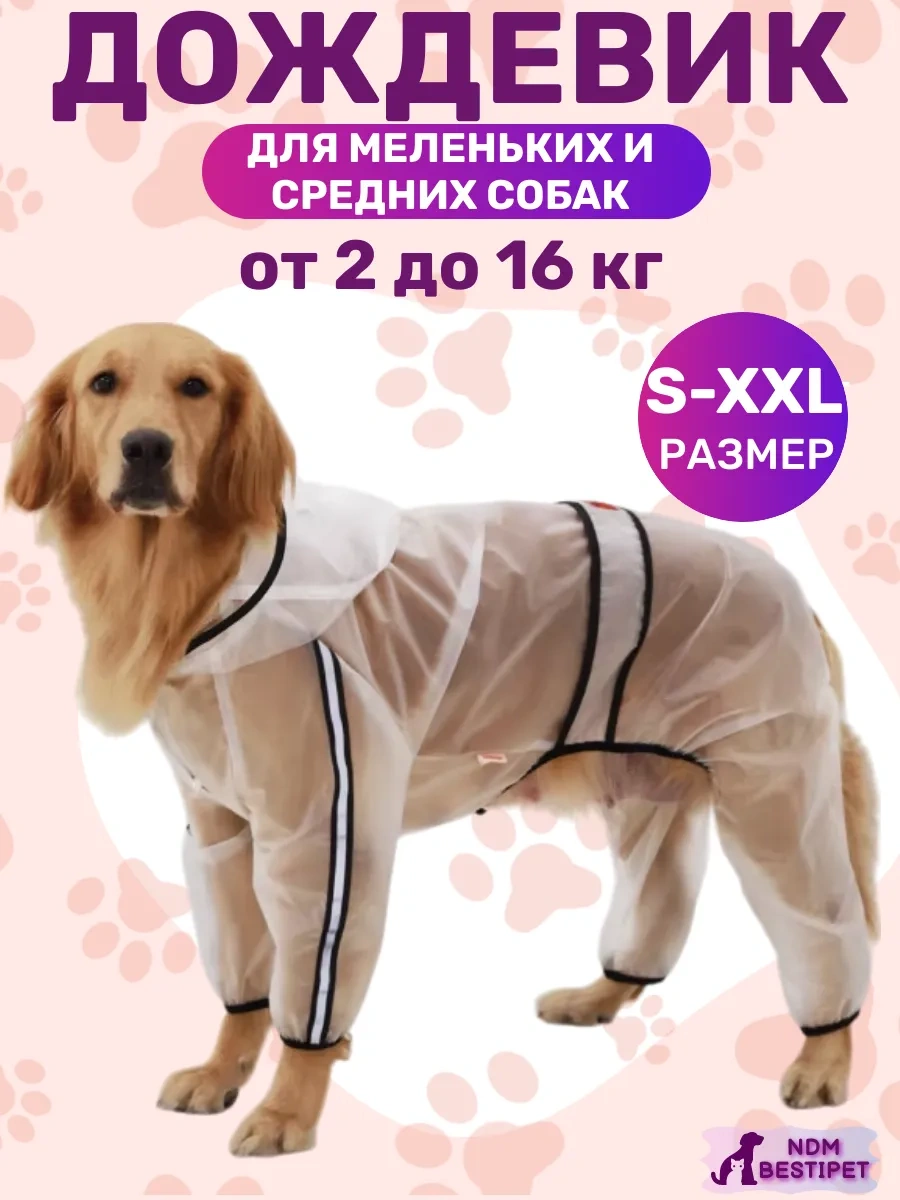 Ndm Bestipet Küçük Ve Orta Irk Köpekler İçin Yağmurluk Kombinezon 272486888