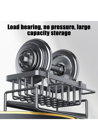 Geeroyoo Paslanmaz Çelik Mutfak Lavabo Organizatörü - Otomatik Boşaltmalı, Gri Renk, Havlu Askısı İlaveli Gümüş