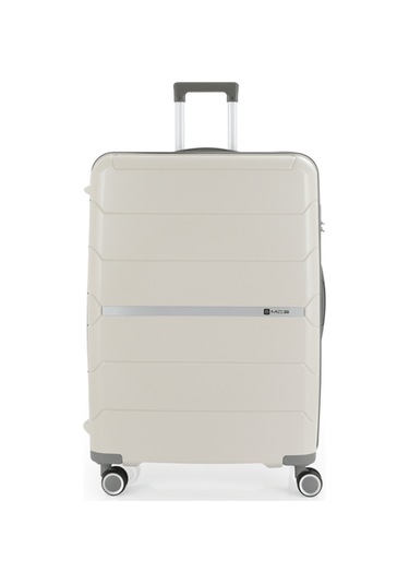 Mçs Polipropilen Valiz V366 75 Cm Büyük Boy Kemik - Gri Kemik-gri