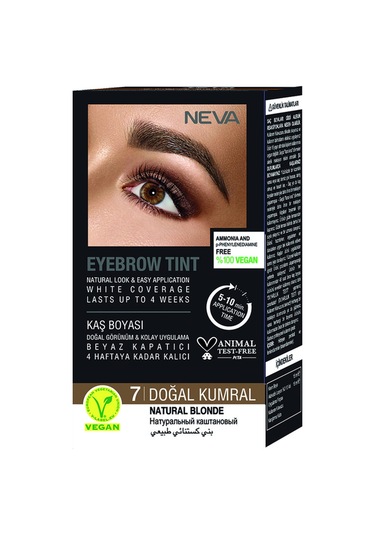 Neva Kaş Boyama Seti 7 Doğal Kumral %100 Vegan