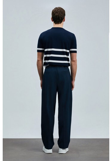 Lufian Tıger Erkek Modal Karışımlı Kazak Lacivert Lacivert 111090121100200 Lacivert