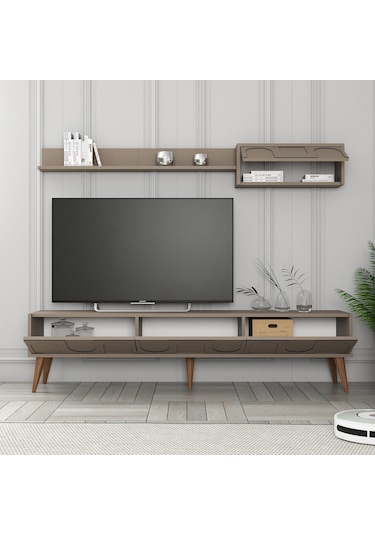 Variant Lyon Duvar Raflı Tv Ünitesi - Atlas / Ceviz