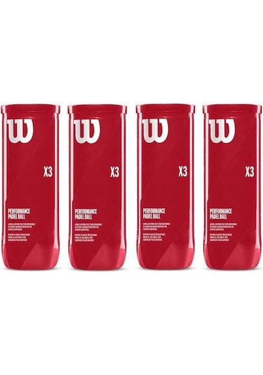 Wilson Performance 3'lü 4 Kutu Padel Topu Çok Renkli