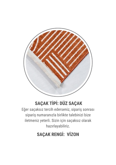 Revna Kiremit Turuncu Yıkanabilir Halı Kaydırmaz Tabanlı Pamuk Dokuma Salon Mutfak Koridor İçin Kiremit