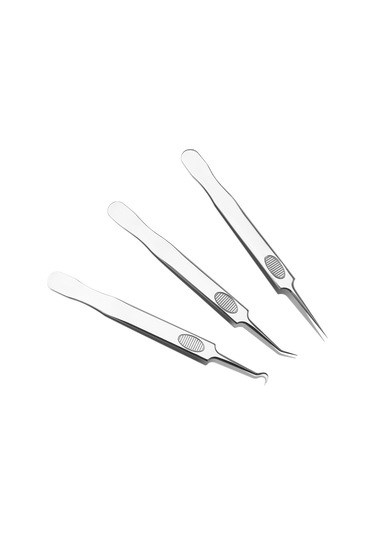 Vkemall 3'lü Paslanmaz Çelik Siyah Nokta Ve Sivilce Temizleme Seti - Cilt Bakımı Ve Hijyen İçin Profesyonel Araçlar