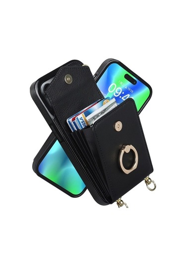 Bloomnest Cbtx İphone Uyumlu 14 Pro Halka Tutucu Kılıfı - Rfıd Yuva Ve Uzun Kordon Diğer