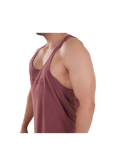 Kingsize Nutrition Kingsize Darksteel Antik Yıkamalı Atlet Bordo