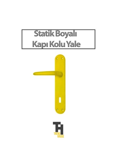 Statik Boyalı Kapı Kolu Yale