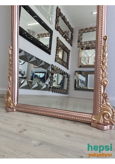 Matmazel Model Rose Gold Altın Renk Varaklı Boy Aynası