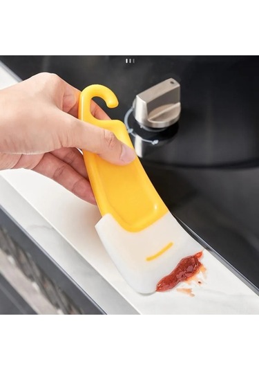 Tenfowee Yüksek Sıcaklığa Dayanıklı Silikon Leğen Tarafı, Yemek Artıklarını Hızlı Temizleyen, Asma Delikli Yıkama Spatulası 1 Adet Sarı Tenfowee Yüksek Sıcaklığa Dayanıklı Silikon Leğen Tarafı, Yemek Artıklarını Hızlı Temizleyen, Asma Delikli Yıkama Spatulası 1 Adet Sarı