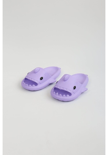 Wagoon Wg500 Köpekbalığı Mor Unisex Tam Ortopedik Terlik Shark Slides Mor