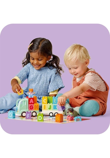 LEGO® DUPLO® Kasabası Alfabe Kamyonu Oyuncağı 10421 2+ Eğitici Oyuncak Yapım Seti - 36 Parça