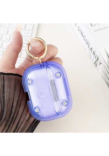 Airpods Uyumlu Pro 1 Manyetik Şeffaf Zırh Tpu Tws Kulaklık Kılıfı İçin Mavi