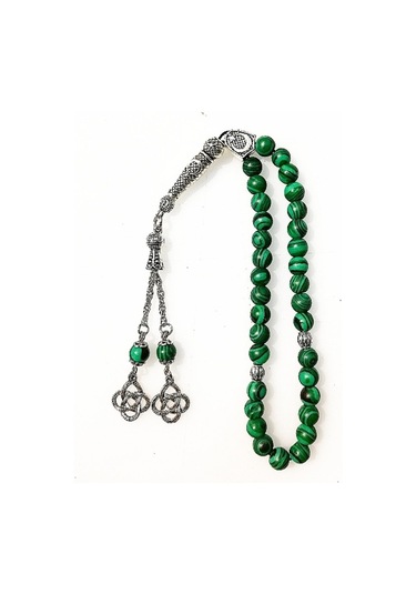 Malahit - Malakit Doğaltaş Tesbih - Tespih - Yeşil Malahit