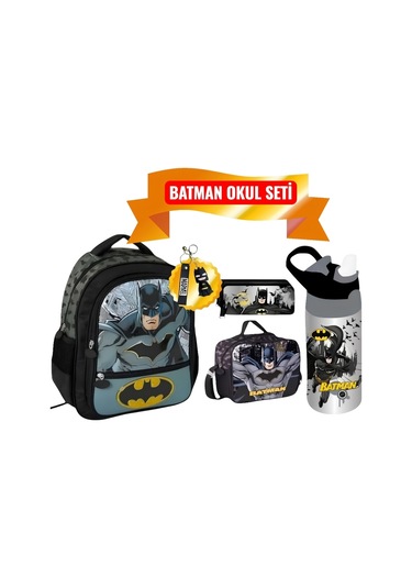 Okul Çantası , Beslenme Çantası, Çift Gözlü Kalem Kutusu , Anahtalık Ve Suluk&matara Çok Renkli