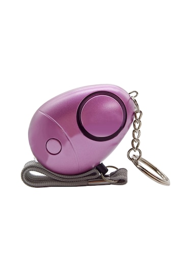 Mufunye Kişisel Alarm 120-130db Güvenli Ses Acil Durum Kendini Savunma Güvenlik Alarmı Anahtarlık Led El Feneri Kadınlar Kızlar Çocuklar Yaşlılar Kaşif, Mor, 1 Paket