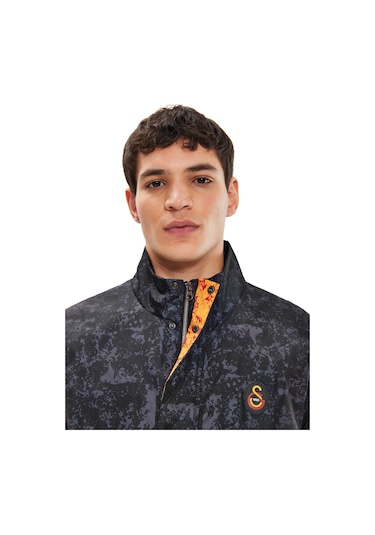 Galatasaray Erkek Yağmurluk E251041 Siyah - Antrasit