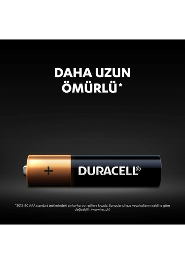 Duracell Basic Aaa Alkalin İnce Kalem Piller, 1,5 V Lr03/mn2400,