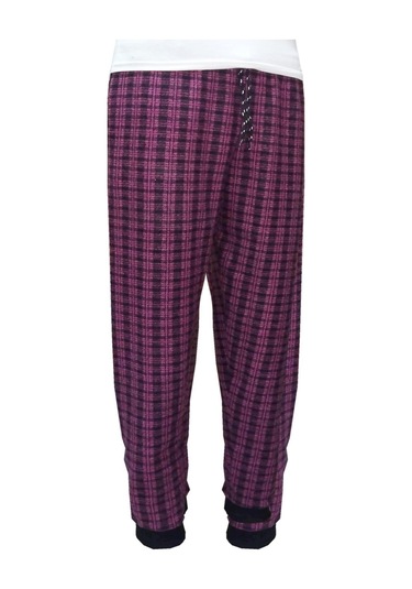 Wingetstar Ekose Manşetli Erkek Eşofman Altı Fuşya