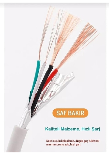 Şarj Kablosu 6 Amper Type-c Usb Hızlı Sarj