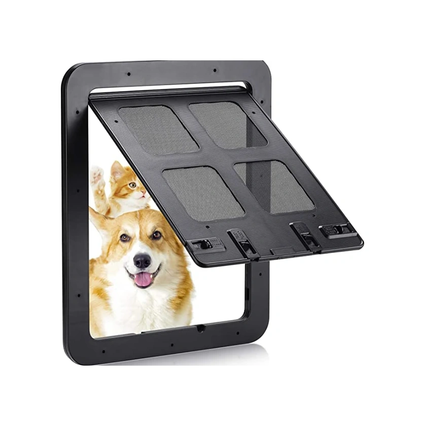 Willowhaven Siyah S Kilitlenebilir Evcil Hayvan Ekran Kapısı Kendinden Kapanan Ve Kilitli Kapı Köpekler Ve Kediler İçin