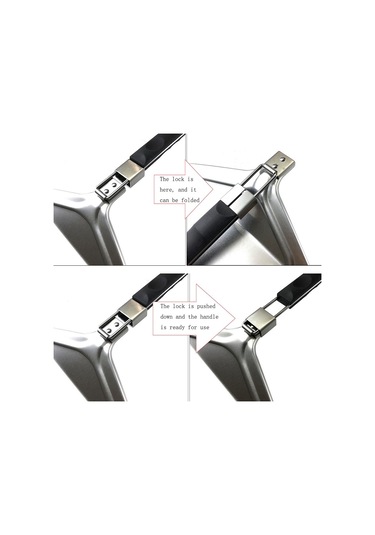 Sones Saplı Katlanabilir Pizza Kek Alüminyum Spatula