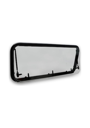 Babarvy 120x50cm 90 Amortisörlü Karavan Camı / Pencere Siyah