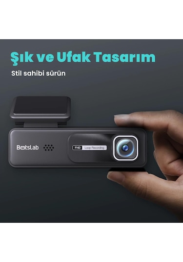 360+ Botslab HK30 Pro 2K QHD WiFi 140° Geniş Açı Gece Görüşlü Akıllı Araç İçi Kamera