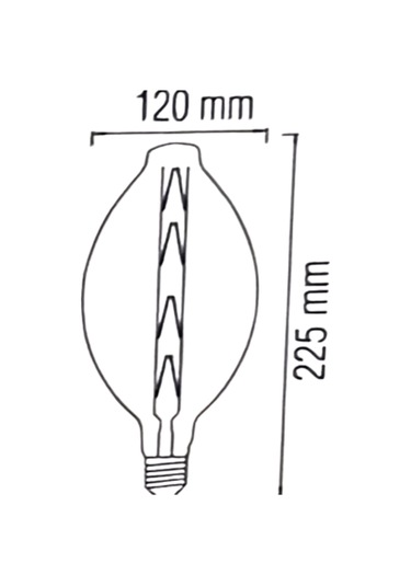 Horoz 001-051-0008 Enigma Büyük Led Rustik Ampul Amber 8w