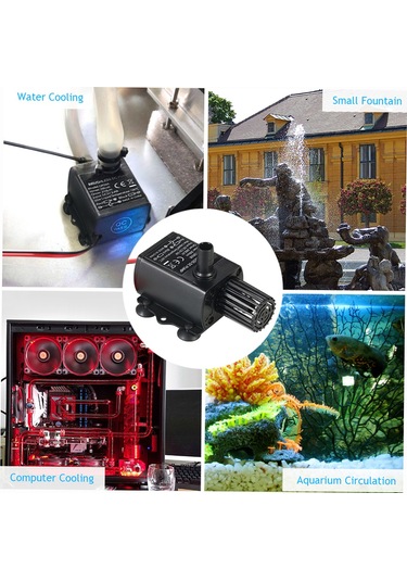 Decdeal Dc12v 5 W Ultra Sessiz Mini Fırçasız Su Pompası