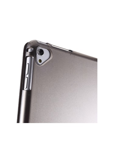 iPad Uyumlu Pro 12,9 İnç Dört Katlı İpek Dokulu Origami Standlı Akıllı Deri Kılıf