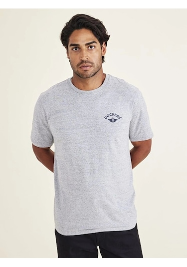 Dockers Graphıc Tee 1 Fan Tee Beautıful Black L Erkek Gri T-shirt - A1103