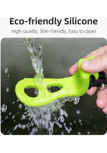 Novahub Telesın Tlq-001 Esnek Kamera Sabitleyici, 360 Dönme, Uyumlu Gopro, Insta360, Pocket Kamera İçin, Siyah/turuncu