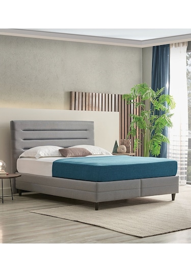 Yataş Bedding  Supreme Pedic Baza - Başlık Set -  Mavi 160x200