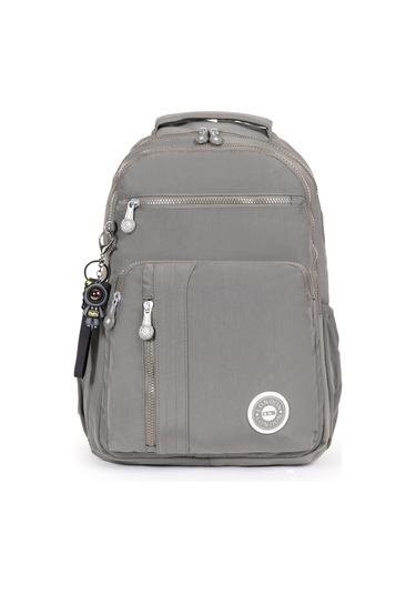 Modern Tarzda Su Geçirmez Krınkil Kumaş Okul Sırt Çantası Hafif, Konforlu Ve Fonksiyonel Tasarım - Gri Gri