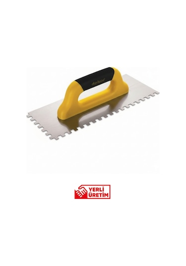 Dekor 831 Seramik Malası Plastik Saplı 40 Cm 12x12 Dişli Paslanmaz Çelik Yerli Üretim