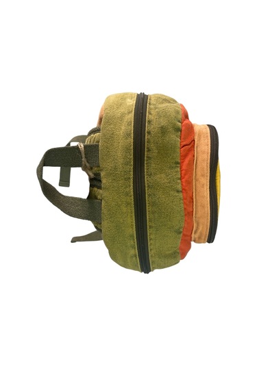 Kaliteli Tek Bölmeli Vintage Disayn Günlük Sırt Gezi Okul Seyahat Çantası Jannie Bag 27 Cm X 40 Cm Turuncu