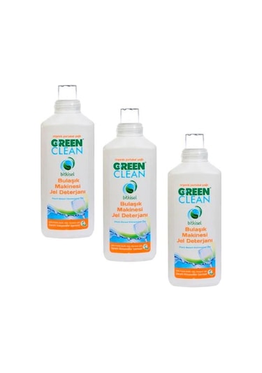 U Green Clean Bitkisel Portakal Yağlı Jel Bulaşık Makinesi Deterjanı 3 x 1 L
