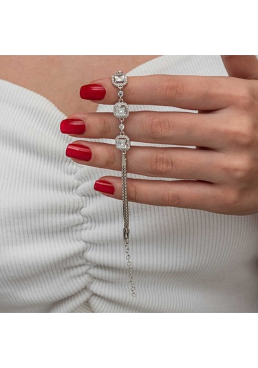 Casera's Gümüş Üçlü Kare Kadın Bileklik Csr2185827 Gümüş