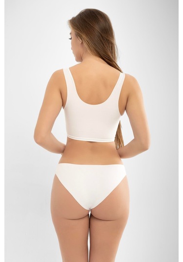 Kadın İz Yapmayan Dikişsiz Lazer Kesim Külot 3'lü Paket Karışık Renkli Çok Renkli 2