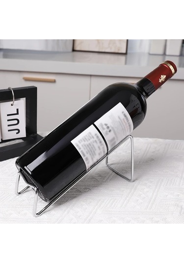 Honeybeeshop Gül Altın 1 Adet Dökme Demir Şarap Rafı Yığın Tasarım Dayanıklı Isıya Dayanıklı Ev Bar