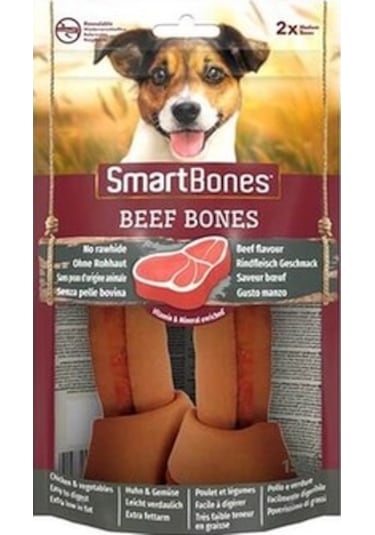Smartbones Sığır Etli Medium Düğüm Kemik Köpek Ödülü 158 G