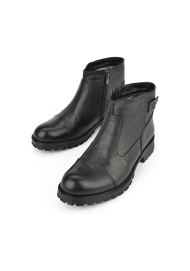 Ziya, Erkek Hakiki Deri Kürklü Bot 153999z04412 Siyah 153999z04412 000 Siyah