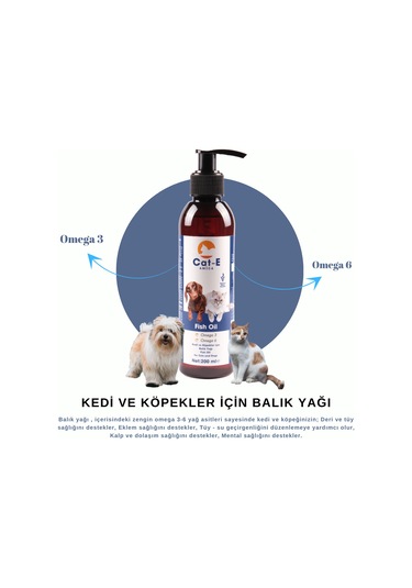 Amica Cat-e Balık Yağı Fish Oil Kedi ve Köpekler İçin