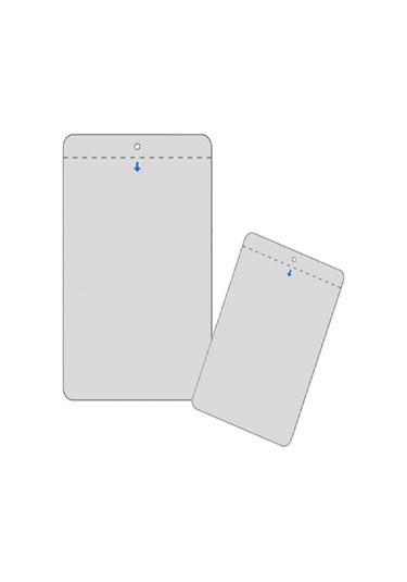 Cep Etiketlik Delikli A/6 15 10,5 Cm - Pakette 10 Adet